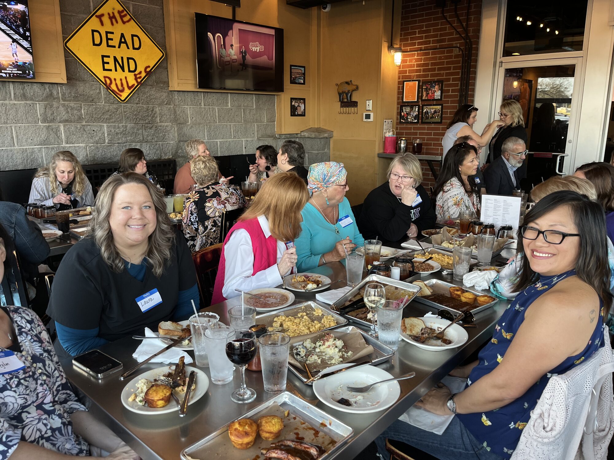 Breast Connect Facebook support group members gathered together in community